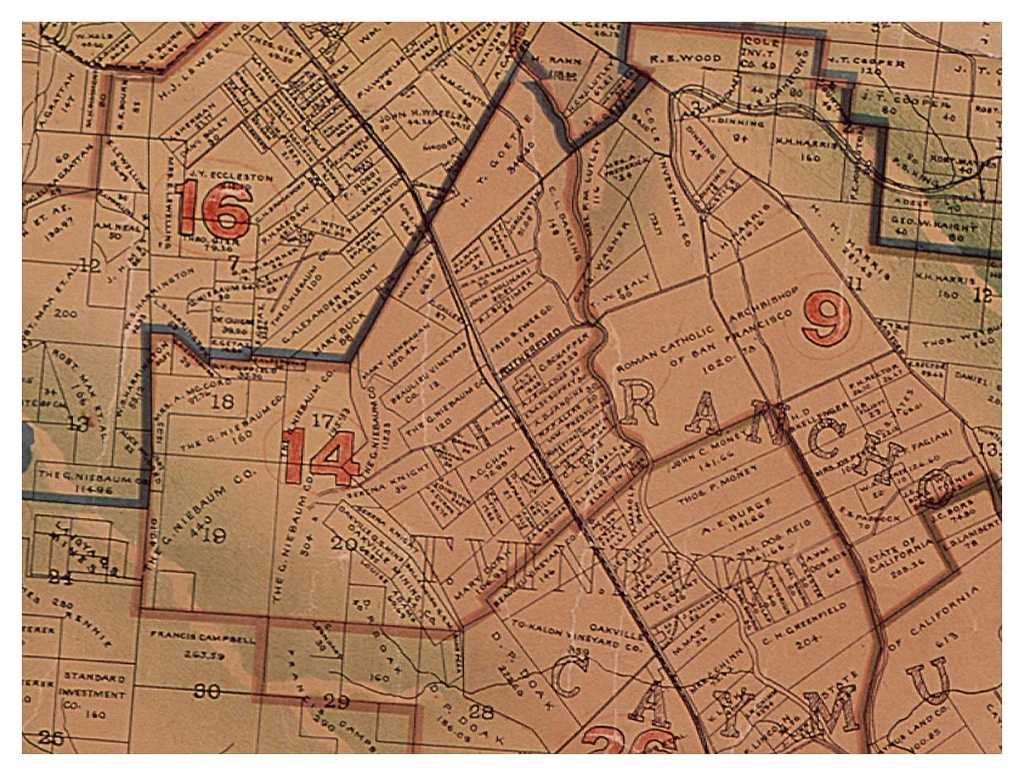 antique map showing Chaix property